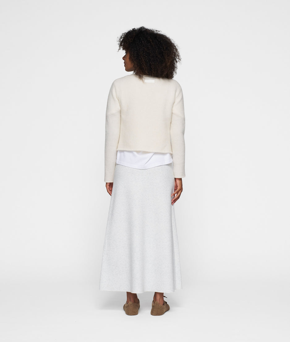 knit sweater | ecru