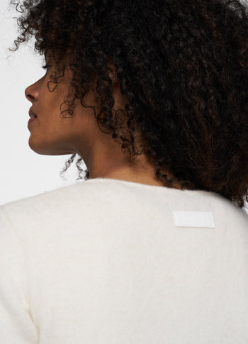 knit sweater | ecru