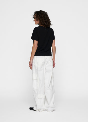 petite tee linen | black