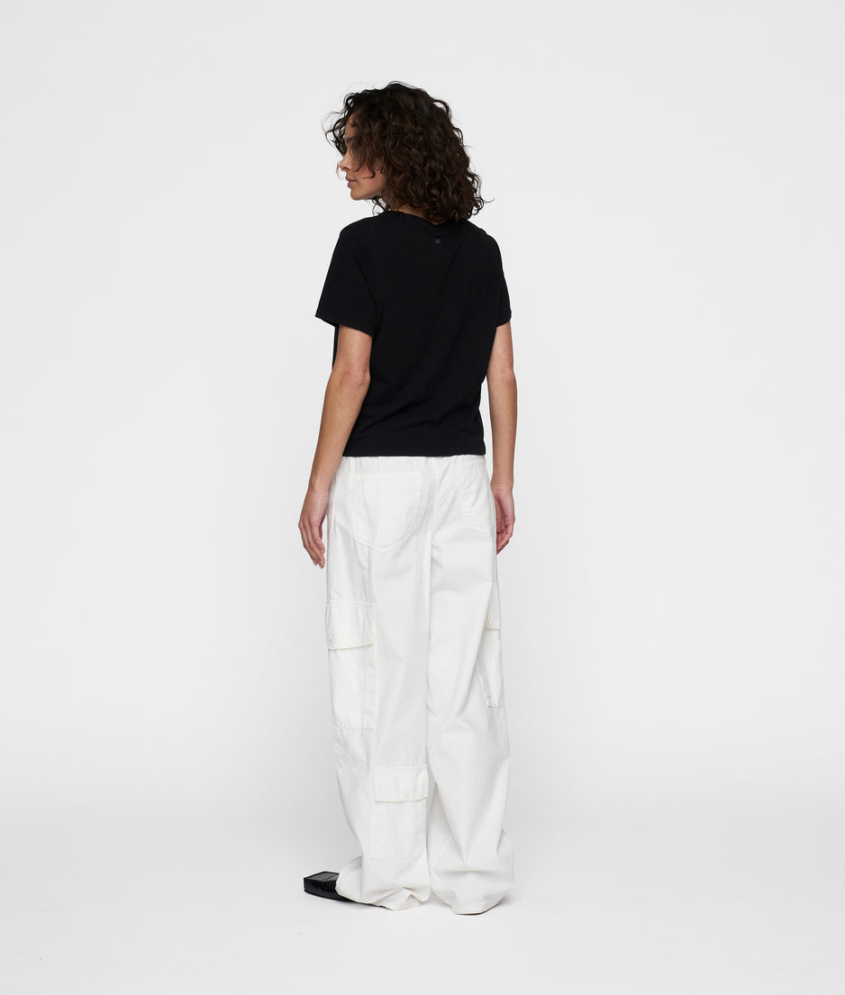 petite tee linen | black