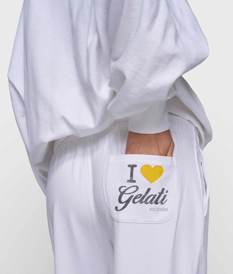gelati bar jogger | white