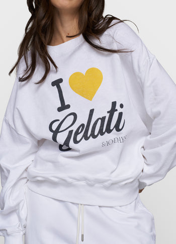 gelati sweater | white