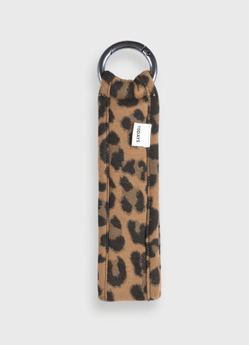 keychain leopard | cedar brown