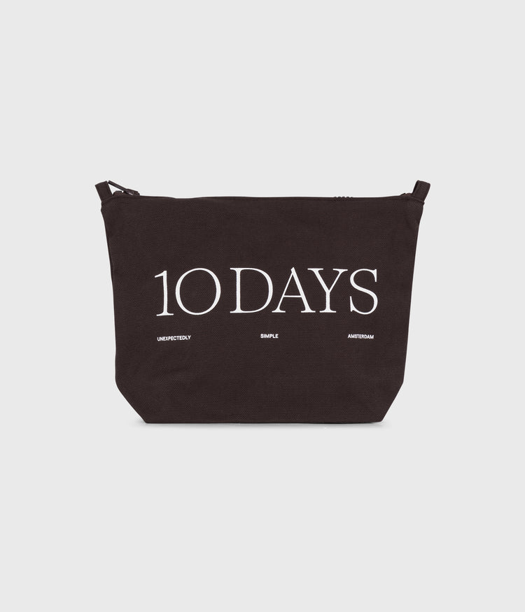 canvas 10DAYS pouch | chocolate