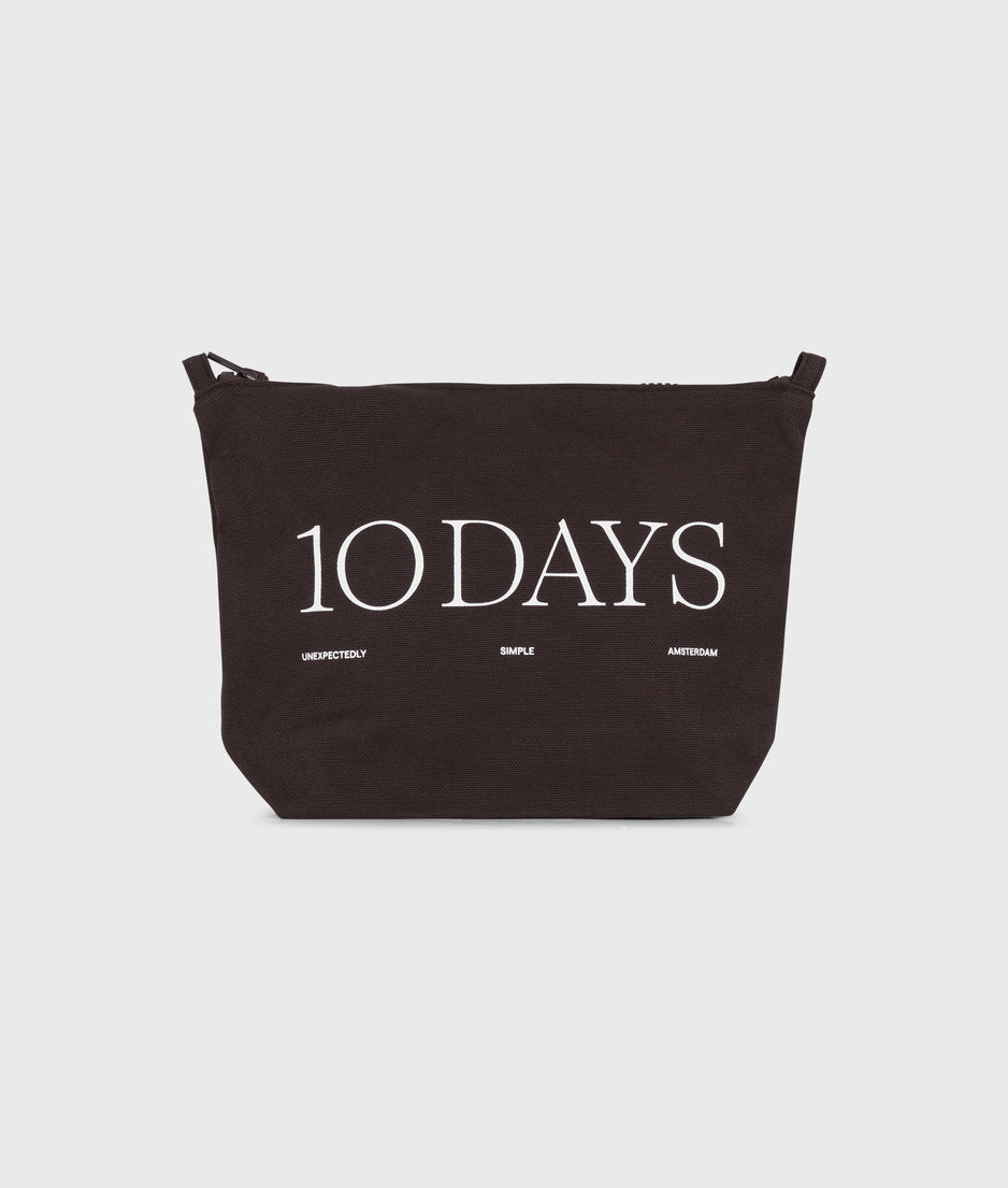 canvas 10DAYS pouch | chocolate