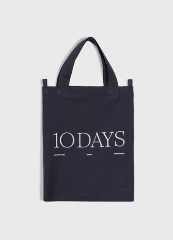 canvas 10DAYS mini shopper | yale blue