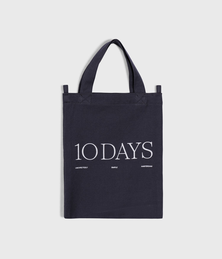 canvas 10DAYS mini shopper | yale blue
