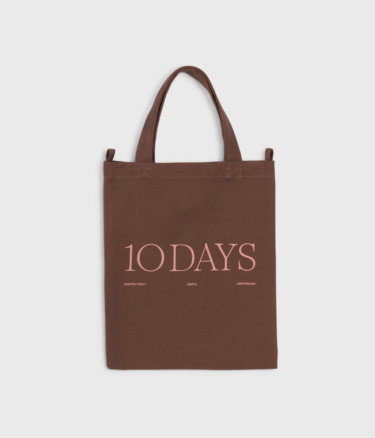 canvas 10DAYS mini shopper | fudge