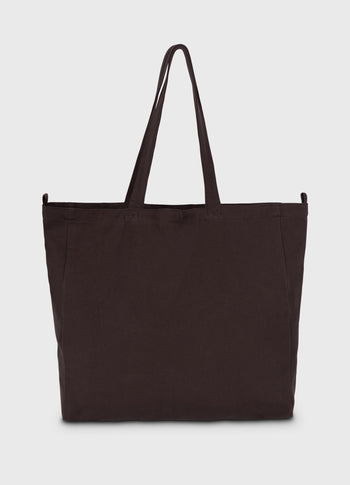 canvas 10DAYS shopper | chocolate