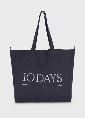 canvas 10DAYS shopper | yale blue