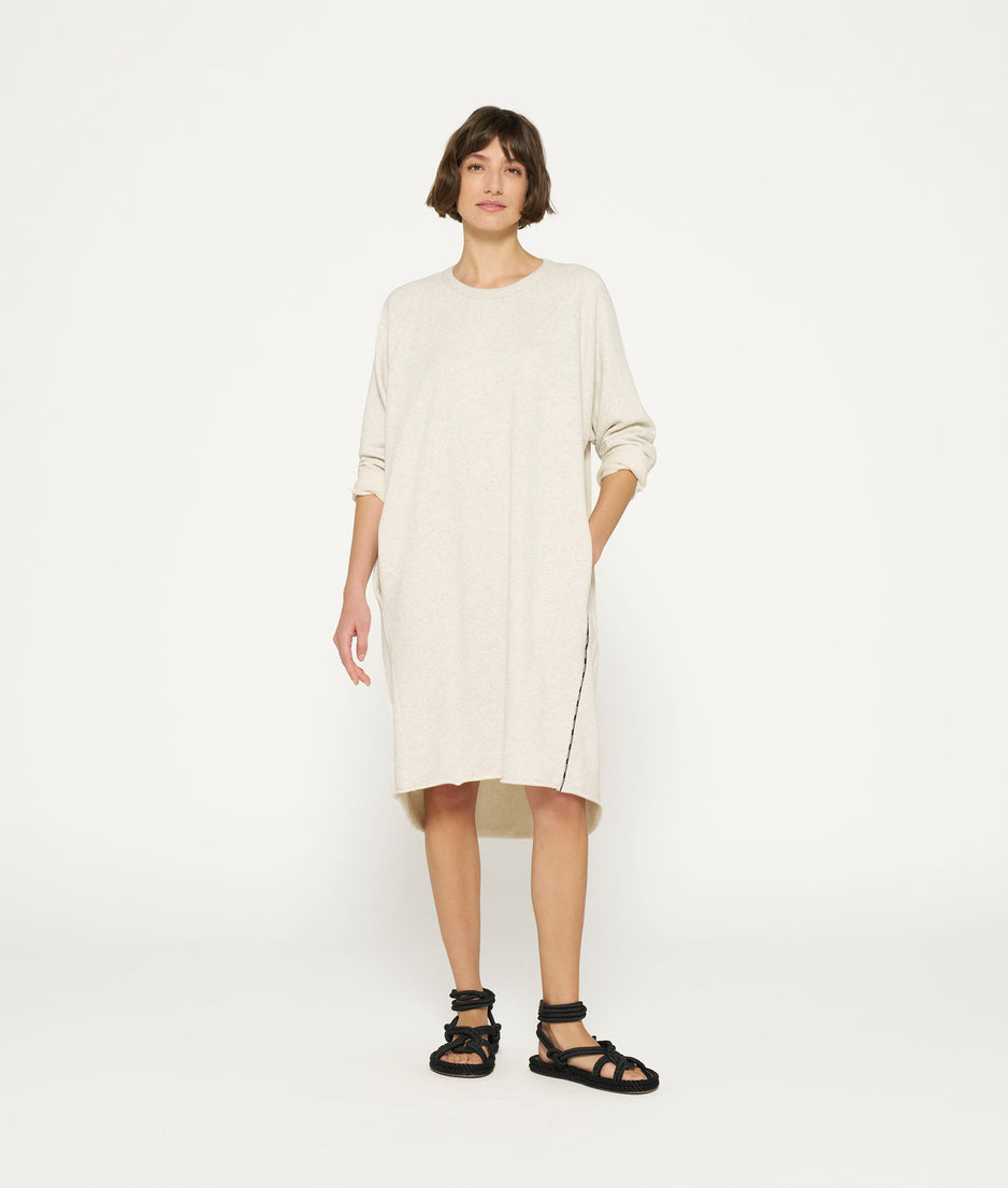 beach dress | soft white melee