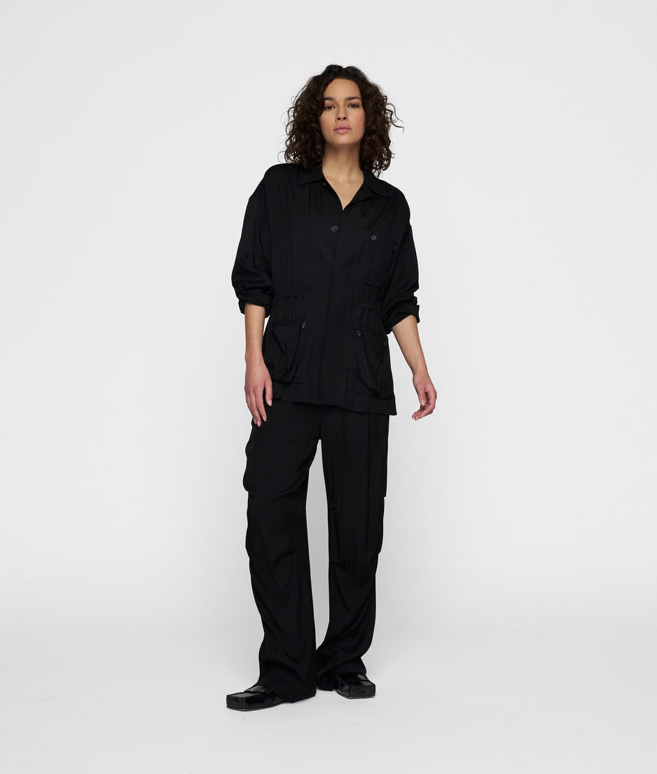 safari jacket | black