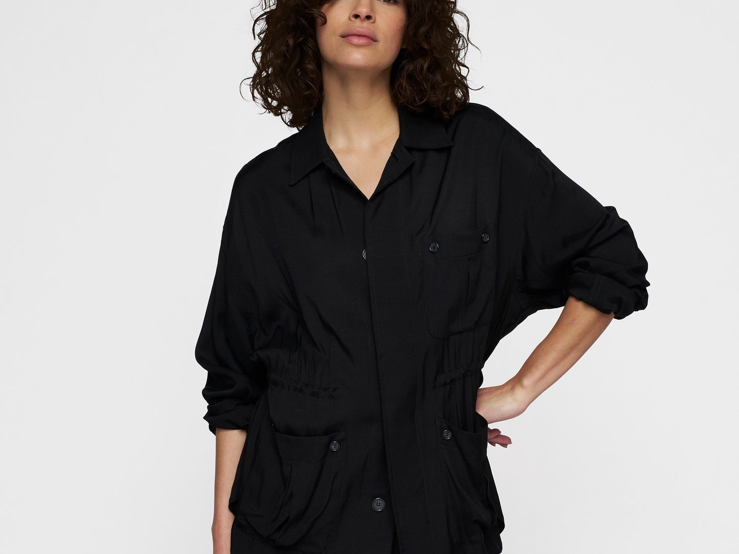 safari jacket | black