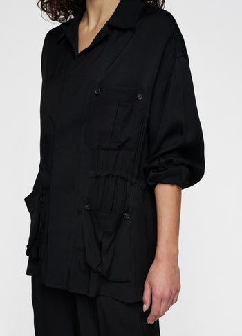 safari jacket | black