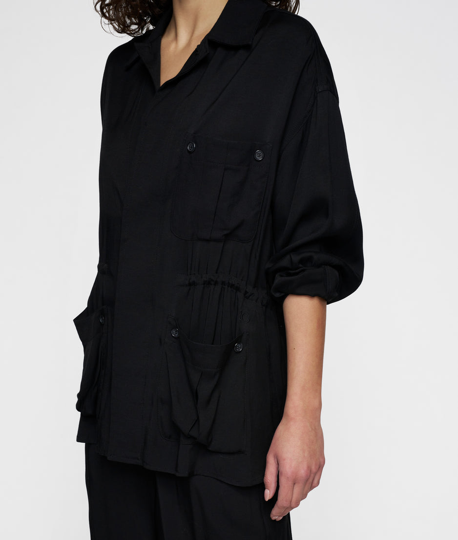 safari jacket | black
