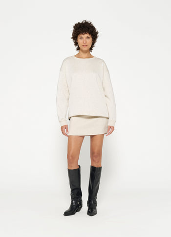 sweater dress sabbatical | soft white melee