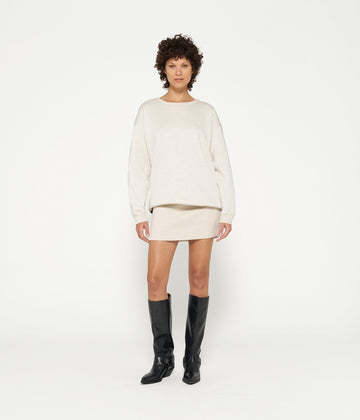 sweater dress sabbatical | soft white melee