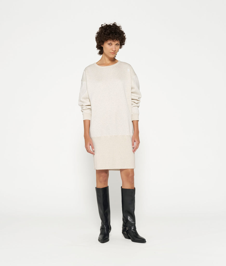 sweater dress sabbatical | soft white melee