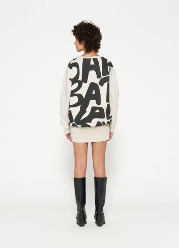 sweater dress sabbatical | soft white melee