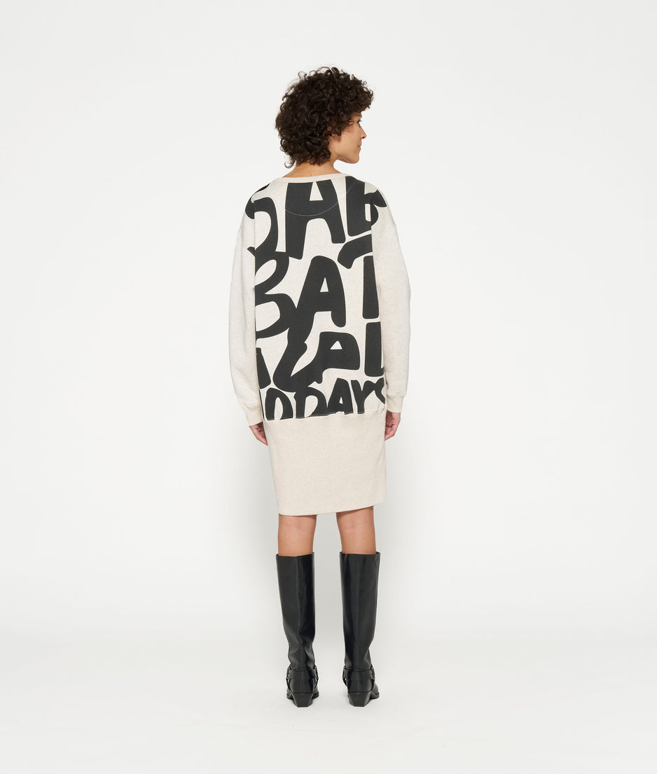 sweater dress sabbatical | soft white melee