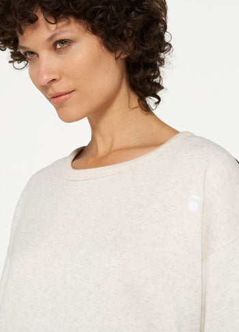 sweater dress sabbatical | soft white melee
