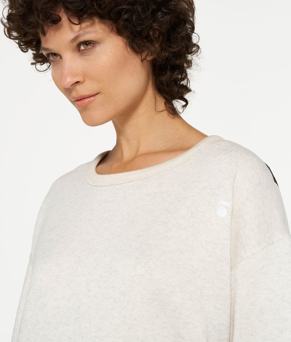 sweater dress sabbatical | soft white melee