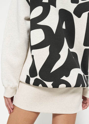 sweater dress sabbatical | soft white melee