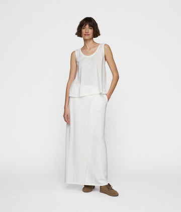 wrap skirt | ecru