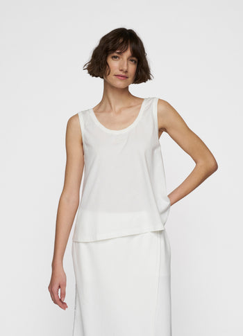 tank top jersey | ecru