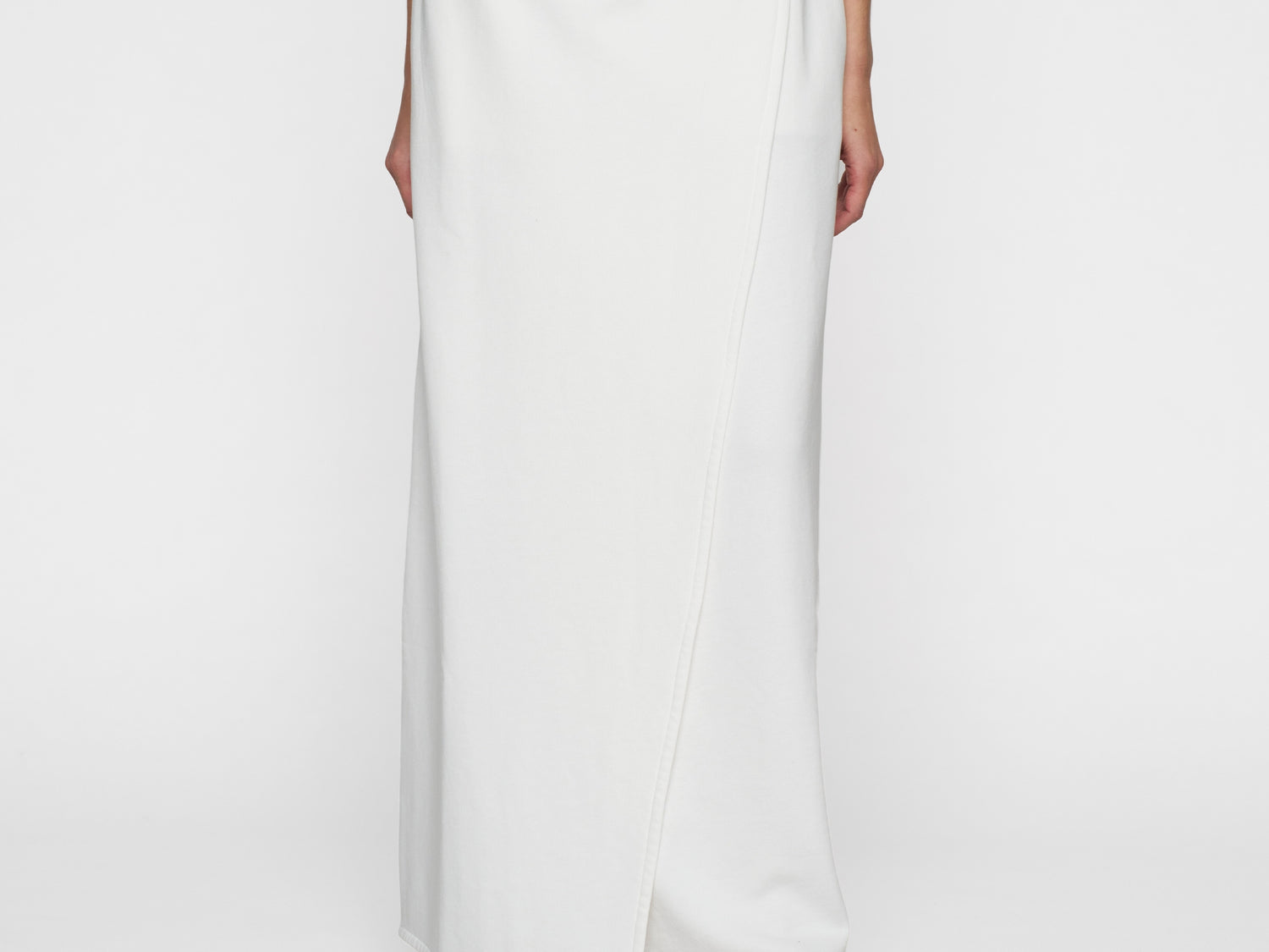 wrap skirt | ecru