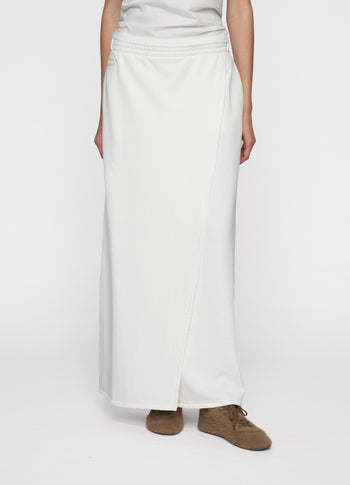 wrap skirt | ecru
