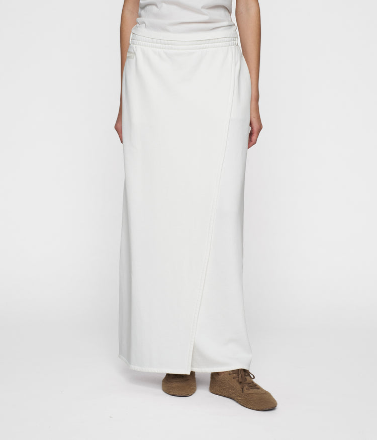 wrap skirt | ecru