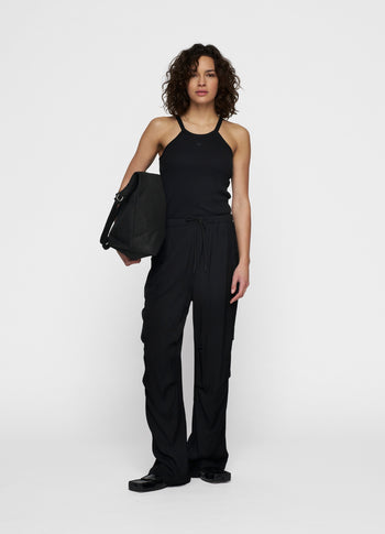 halter ballet top | black