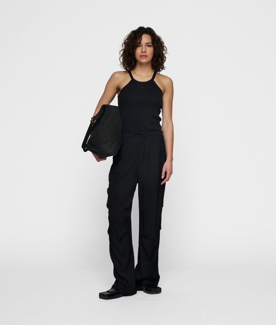 halter ballet top | black