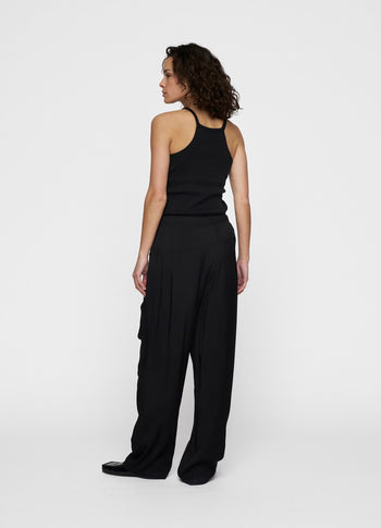 halter ballet top | black