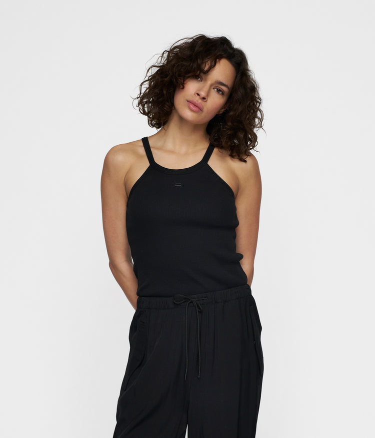 halter ballet top | black