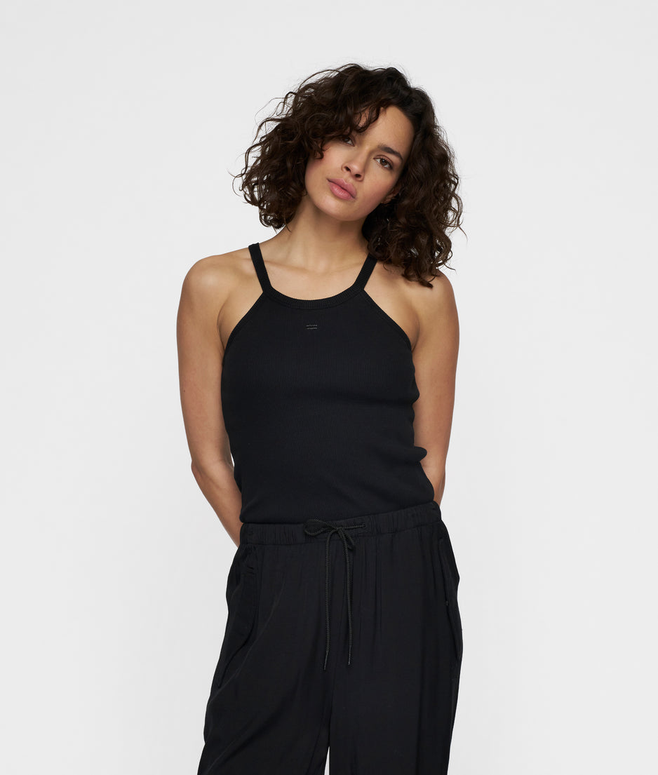 halter ballet top | black