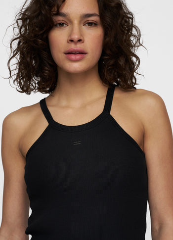 halter ballet top | black