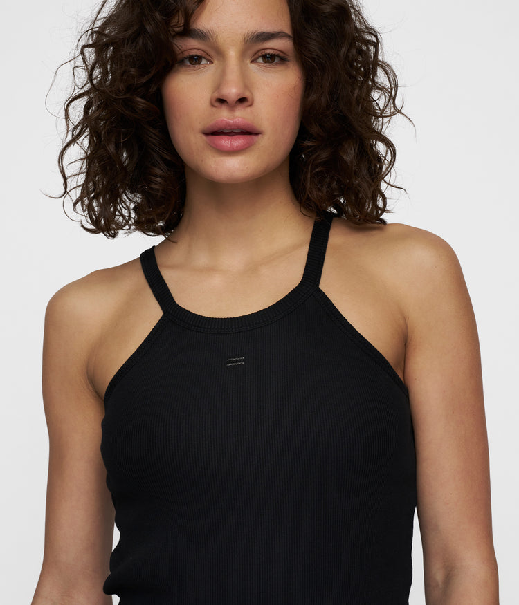 halter ballet top | black
