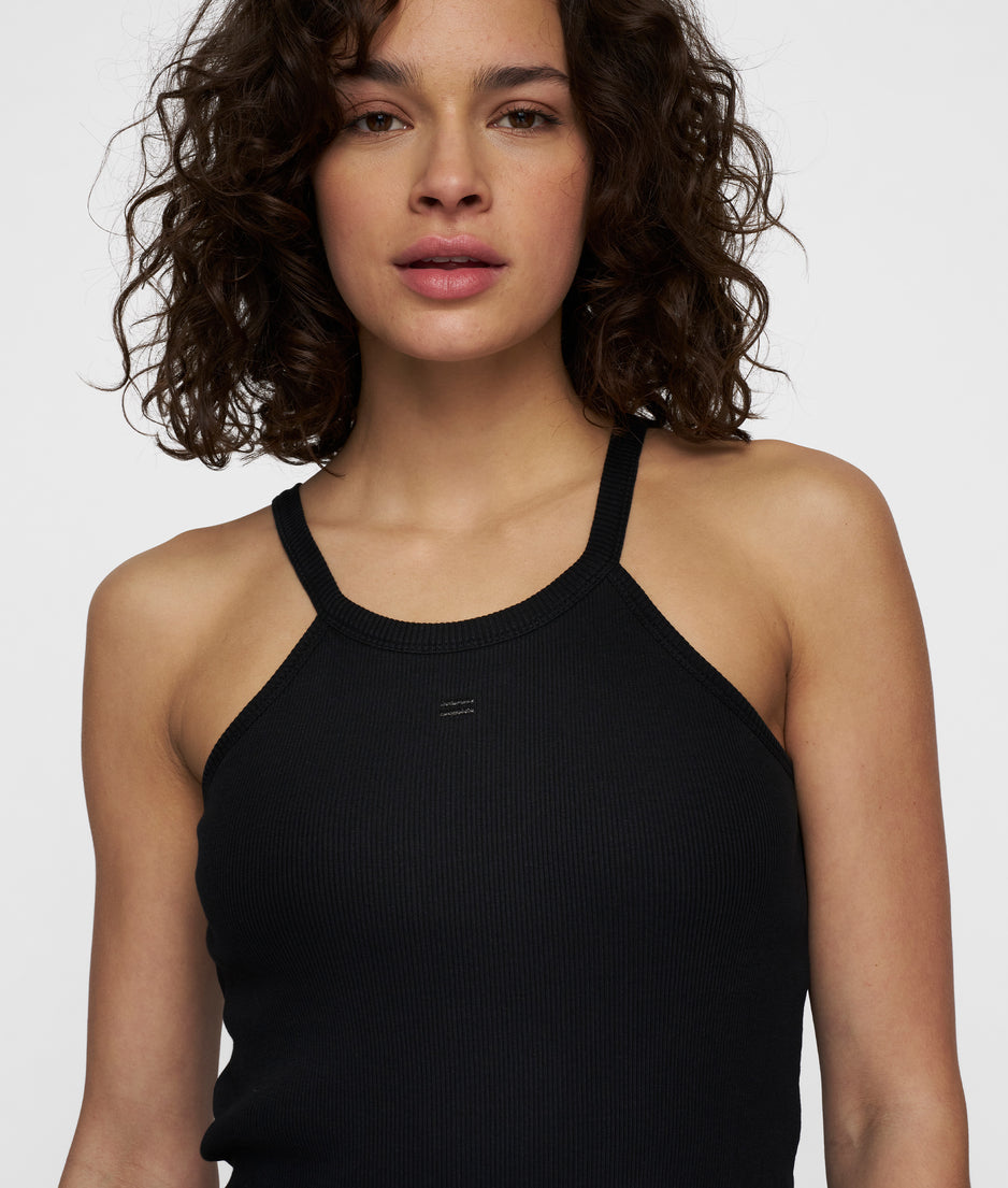 halter ballet top | black
