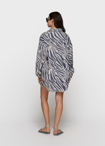 blouse zebra voile | light vanilla