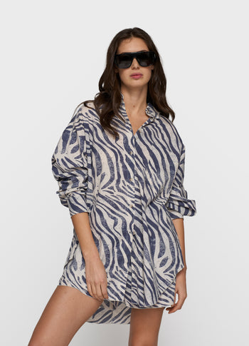 blouse zebra voile | light vanilla