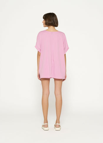 shortsleeve blouse | violet
