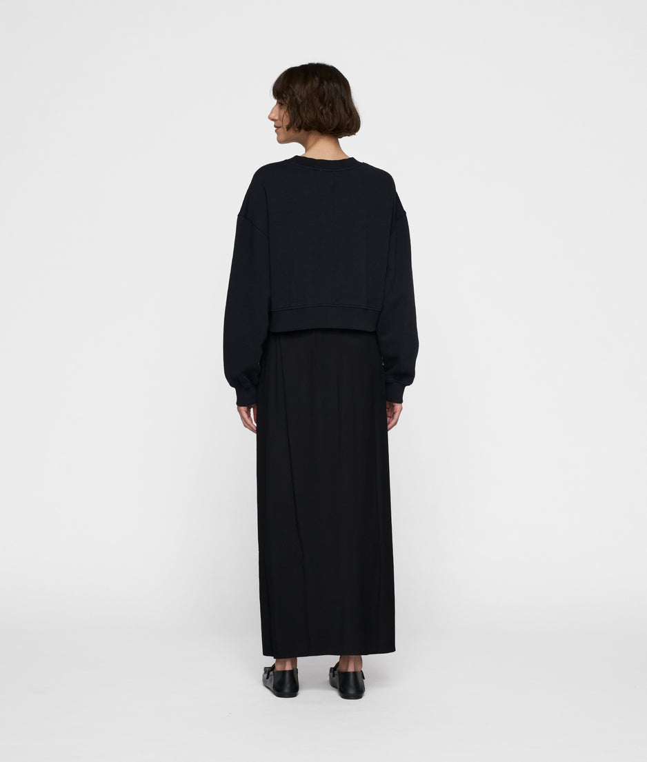 cropped sweater | black