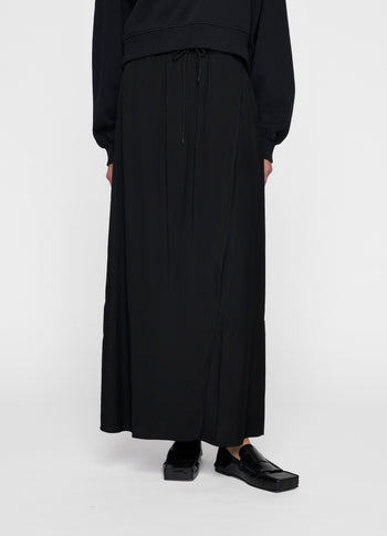 wrap skirt | black