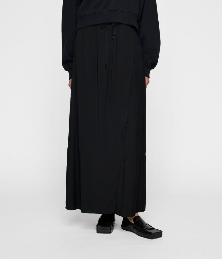 wrap skirt | black