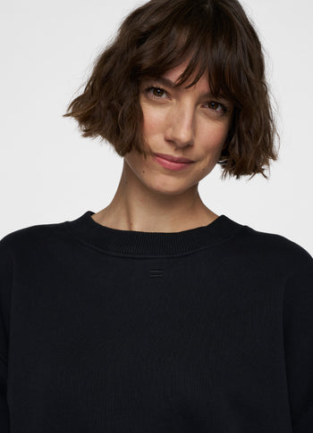 cropped sweater | black