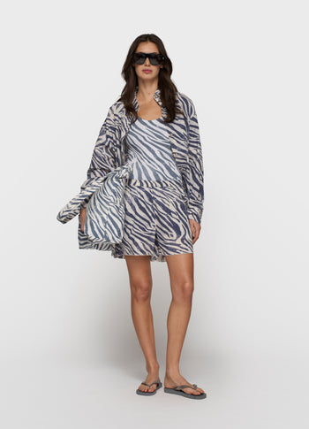 bathing suit zebra | light vanilla