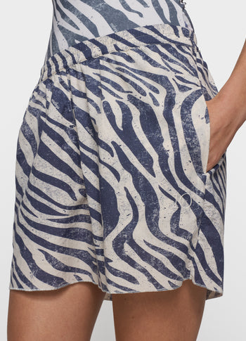 shorts zebra voile | light vanilla