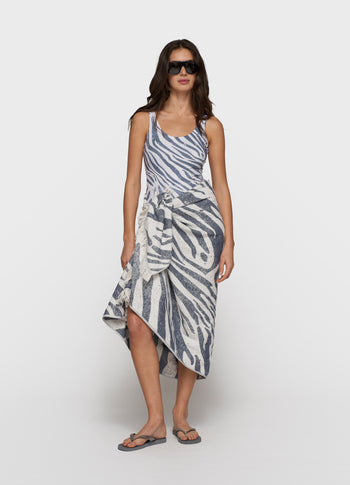 bathing suit zebra | light vanilla